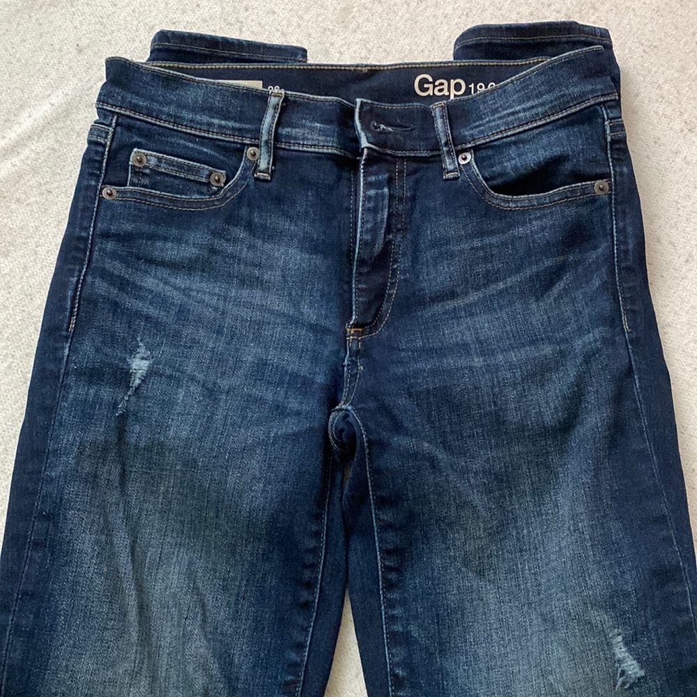 Slightly distressed Gap jeans